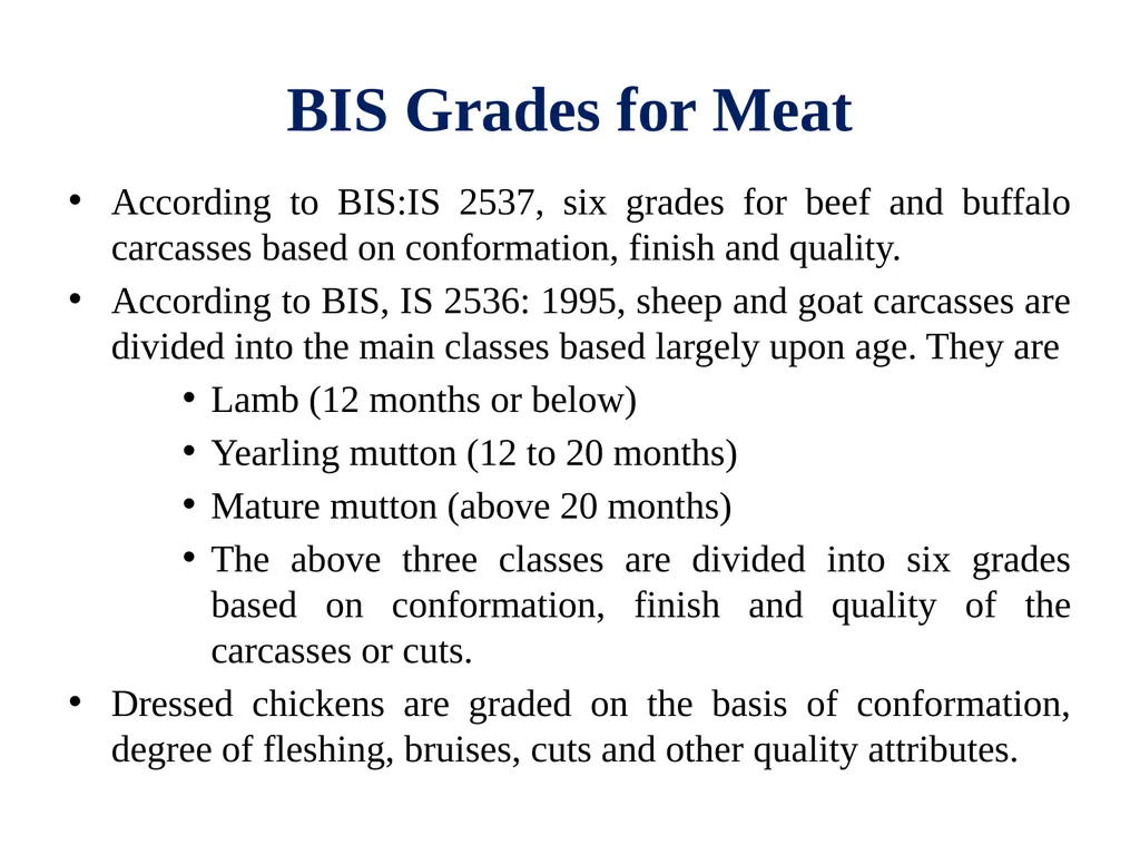 EVALUATION, GRADING AND FABRICATION OF DRESSED - slide 18 of 24