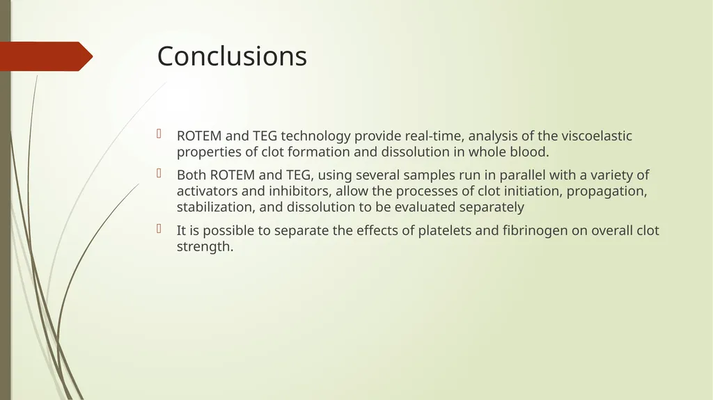 TEG and ROTEM: Technology and Clinical - slide 21 of 22