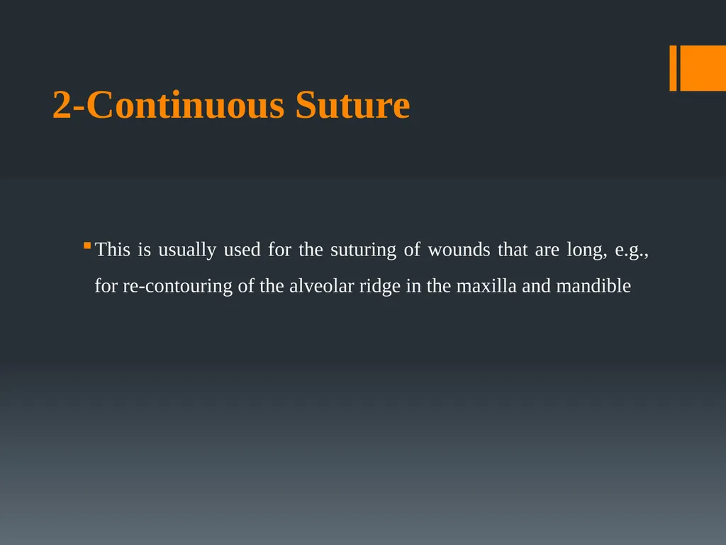Principles of, incisions Flaps & Suturing - slide 53 of 58