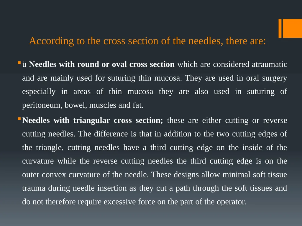 Principles of, incisions Flaps & Suturing - slide 44 of 58