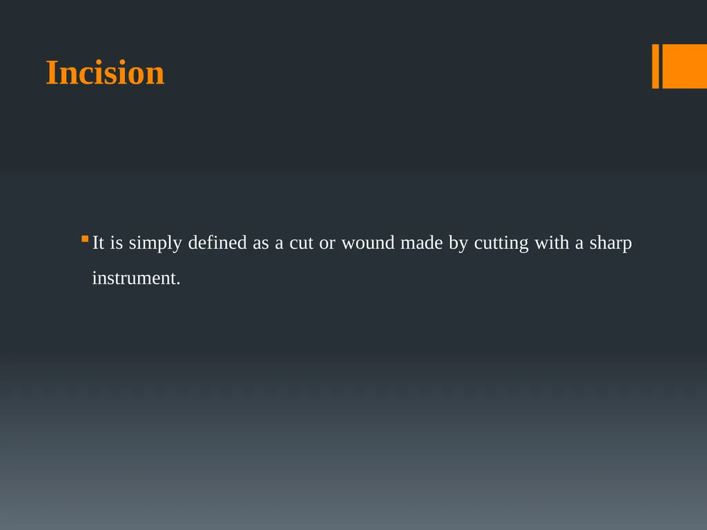 Principles of, incisions Flaps & Suturing - slide 2 of 58