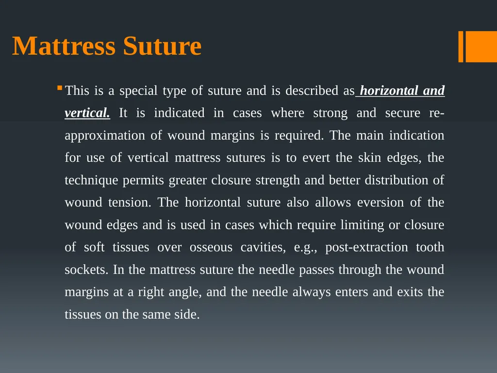 Principles of, incisions Flaps & Suturing - slide 56 of 58