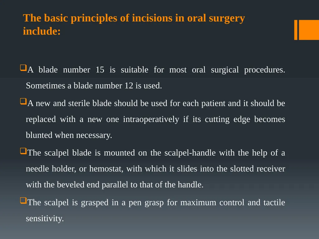 Principles of, incisions Flaps & Suturing - slide 3 of 58