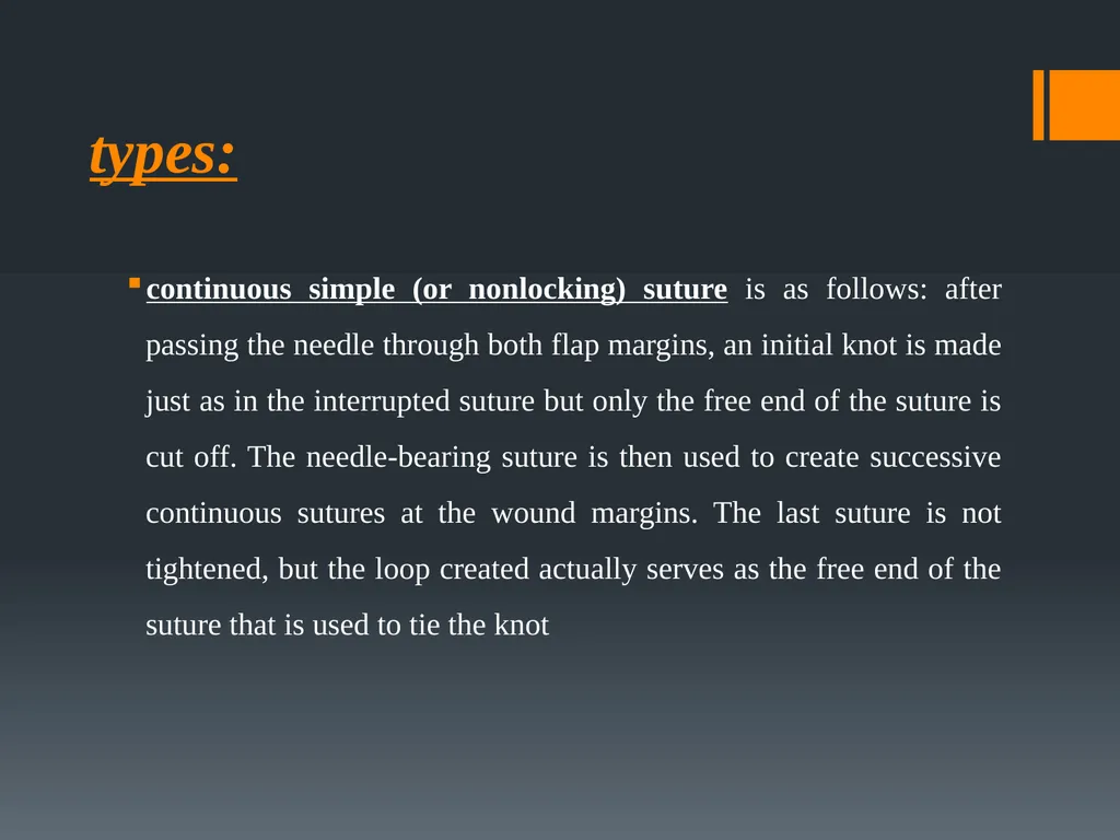 Principles of, incisions Flaps & Suturing - slide 54 of 58