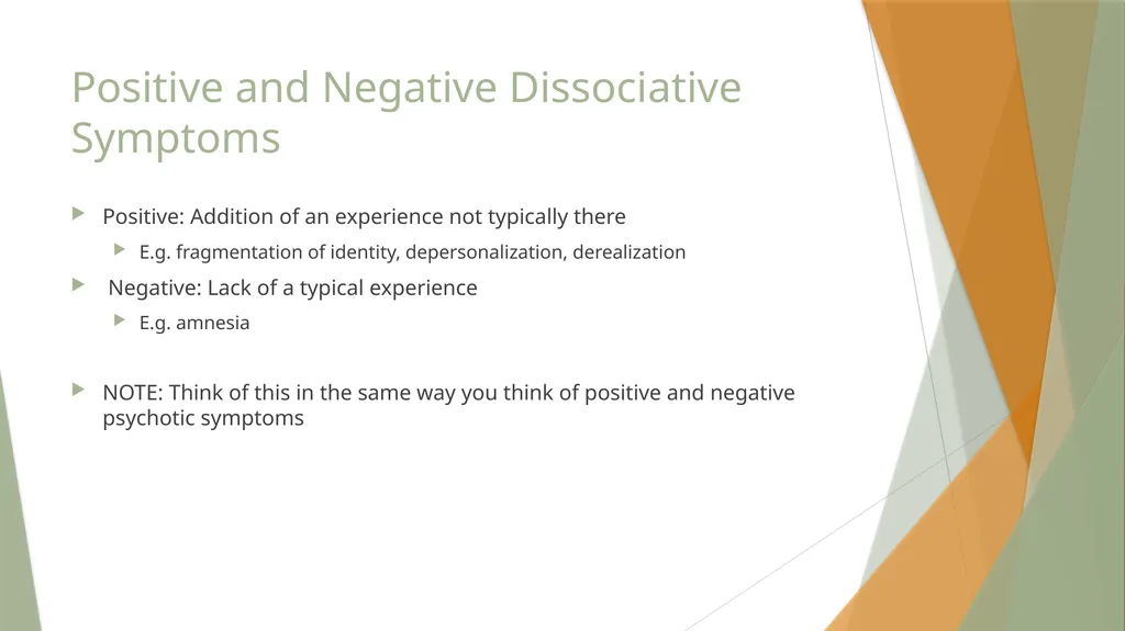 Dissociative Disorders David RM Trotter, PhD - slide 5 of 23