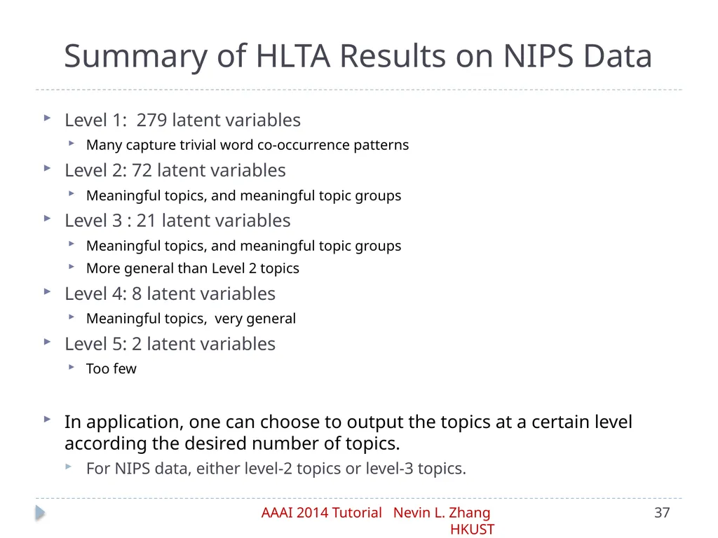 Latent Tree Models Part IV: Applications Nevin L. - slide 37 of 65