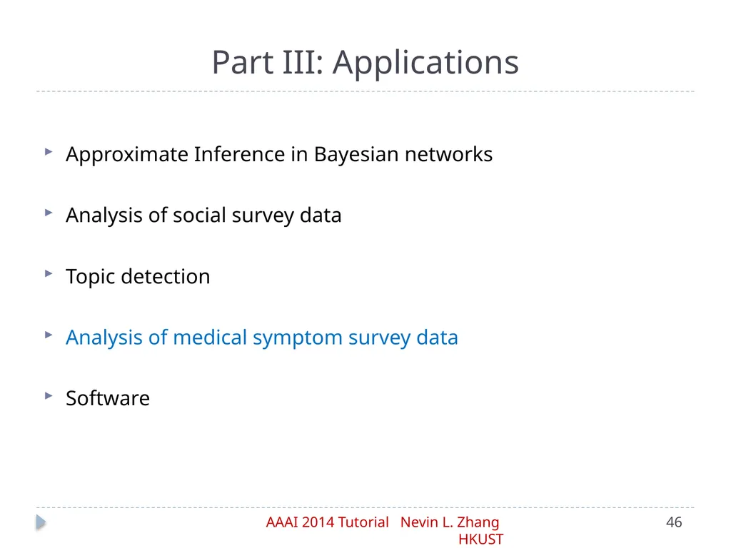 Latent Tree Models Part IV: Applications Nevin L. - slide 46 of 65