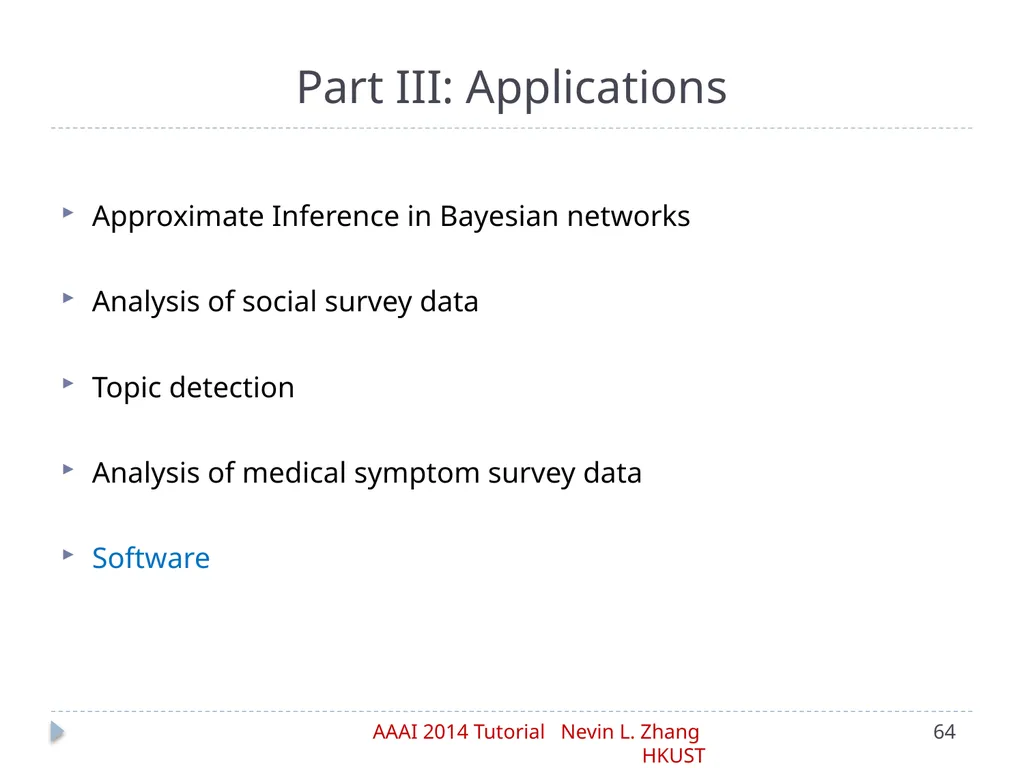 Latent Tree Models Part IV: Applications Nevin L. - slide 64 of 65
