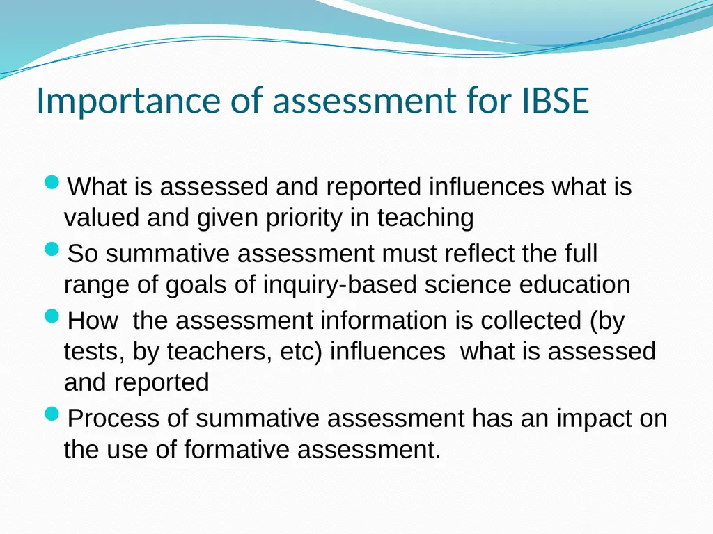 Assessment for formative and summative purposes - slide 18 of 18