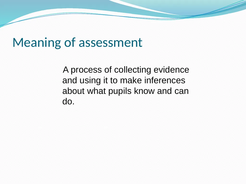 Assessment for formative and summative purposes - slide 3 of 18