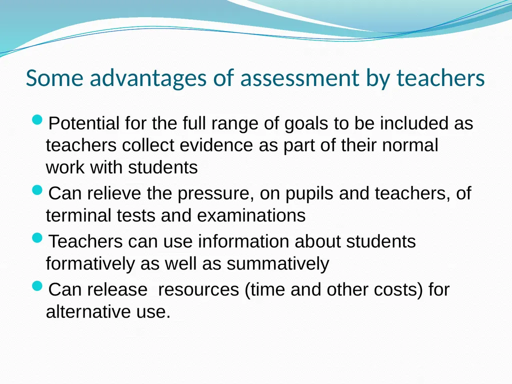 Assessment for formative and summative purposes - slide 15 of 18