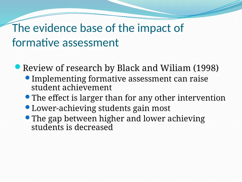 Assessment for formative and summative purposes - slide 9 of 18
