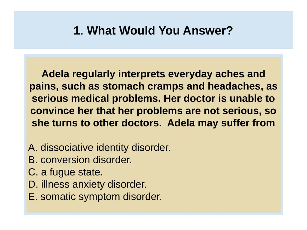 Unit 12 Abnormal Behavior Module 69 Other - slide 15 of 41