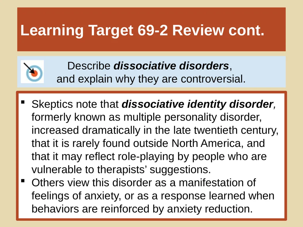 Unit 12 Abnormal Behavior Module 69 Other - slide 36 of 41