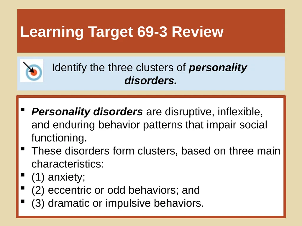 Unit 12 Abnormal Behavior Module 69 Other - slide 37 of 41