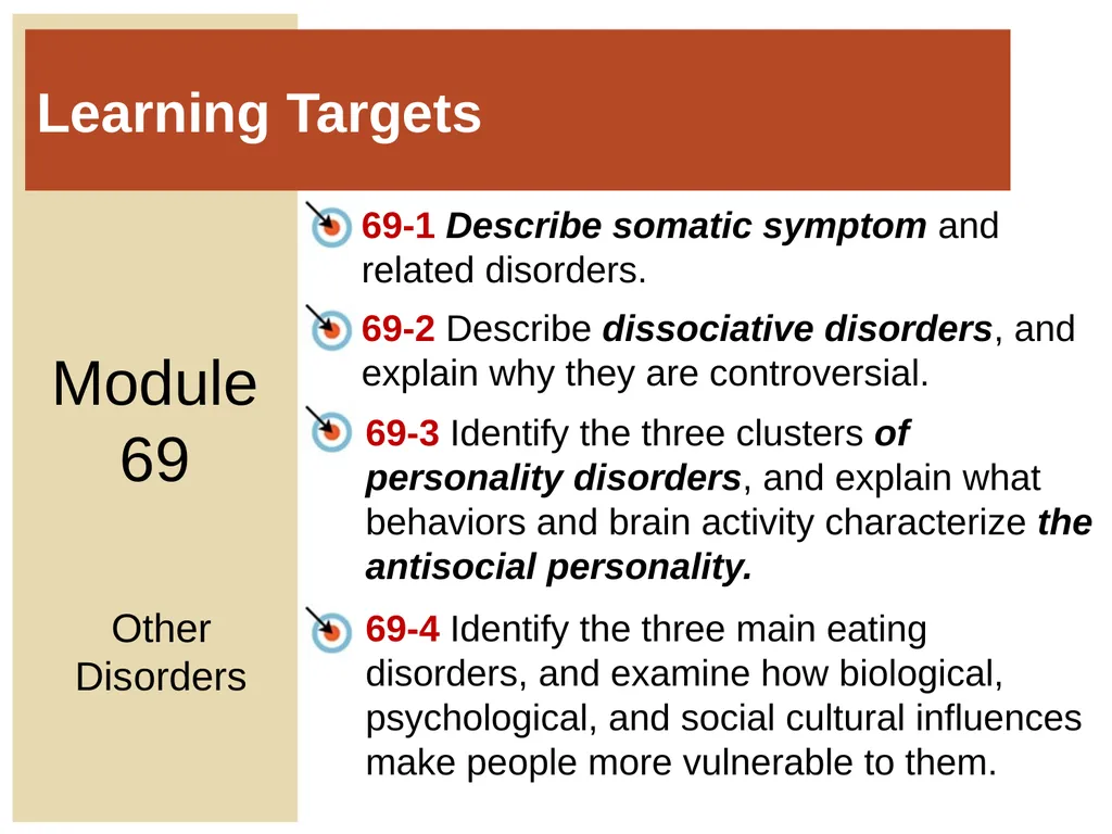 Unit 12 Abnormal Behavior Module 69 Other - slide 2 of 41