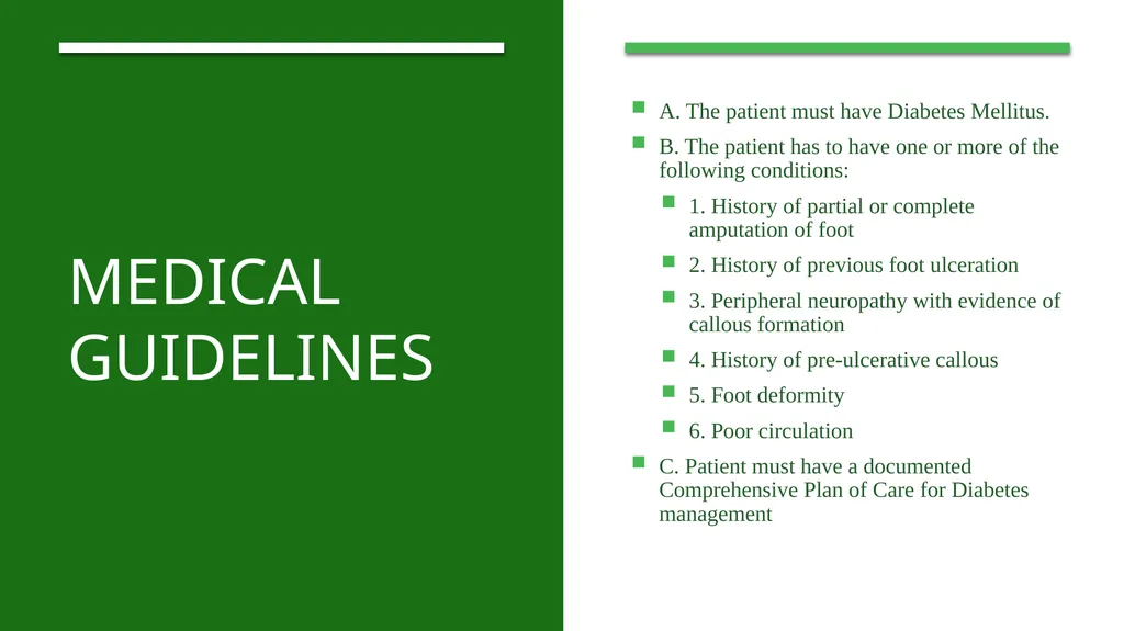 Diabetic Shoe Documentation Guidelines - slide 5 of 7
