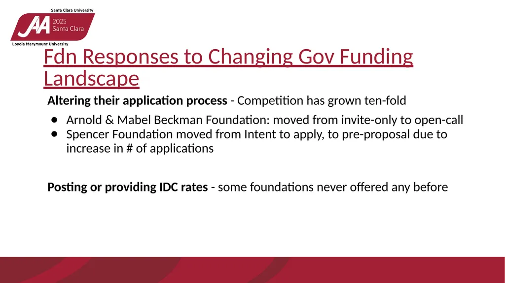BUILDING RELATIONSHIPS WITH FOUNDATIONS IN A - slide 8 of 20