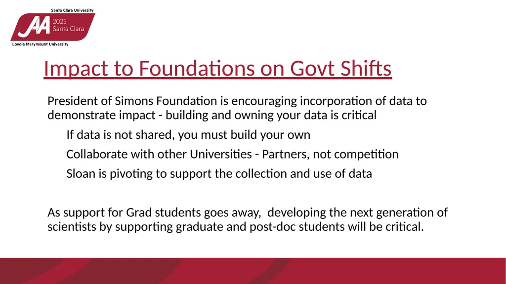 BUILDING RELATIONSHIPS WITH FOUNDATIONS IN A - slide 9 of 20