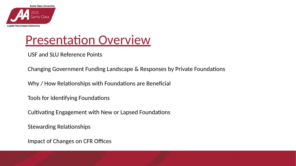 BUILDING RELATIONSHIPS WITH FOUNDATIONS IN A - slide 2 of 20