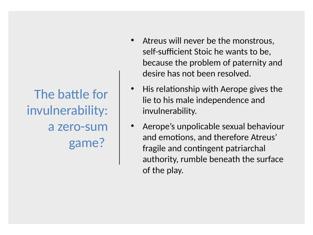 Beyond tragic vulnerability: Seneca Thyestes (II) - slide 2 of 8