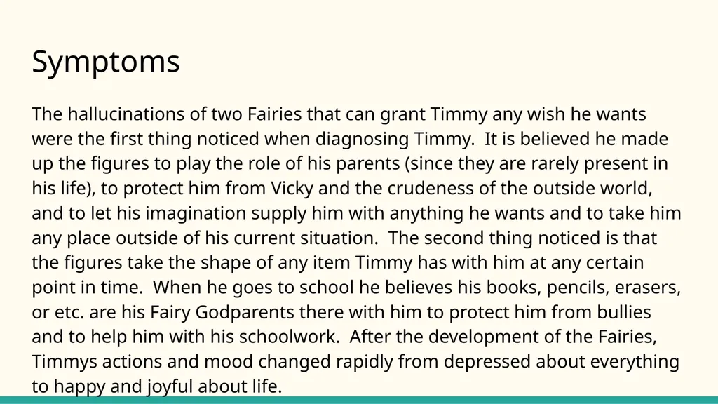 Timmy Turner’s Diagnosis. By: Logan Brown - slide 5 of 6