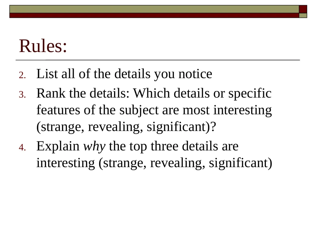 Critical Reading Strategies Moving from analysis - slide 5 of 10