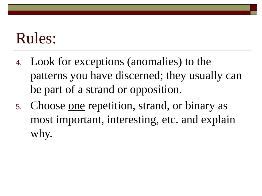Critical Reading Strategies Moving from analysis - slide 9 of 10