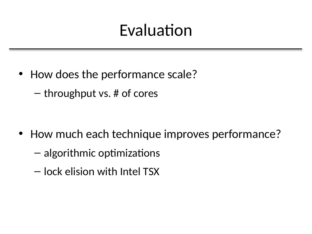 Algorithmic Improvements for Fast Concurrent - slide 27 of 43
