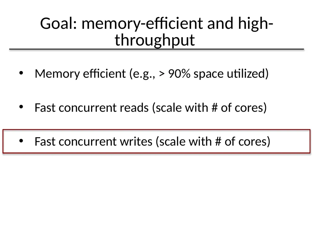 Algorithmic Improvements for Fast Concurrent - slide 4 of 43