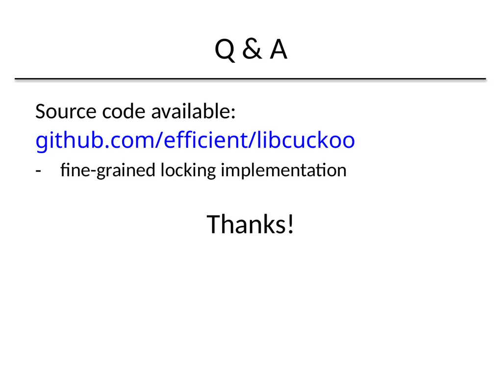 Algorithmic Improvements for Fast Concurrent - slide 43 of 43