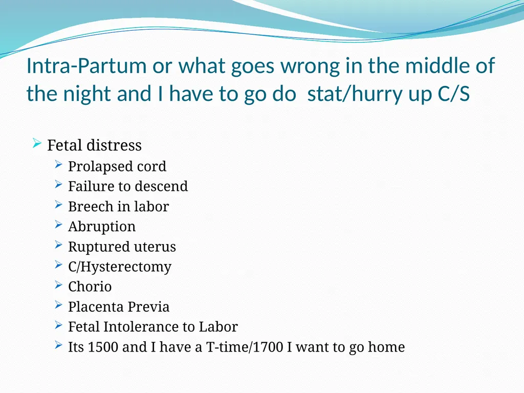An Introduction to Obstetrical Emergencies Charles - slide 32 of 49