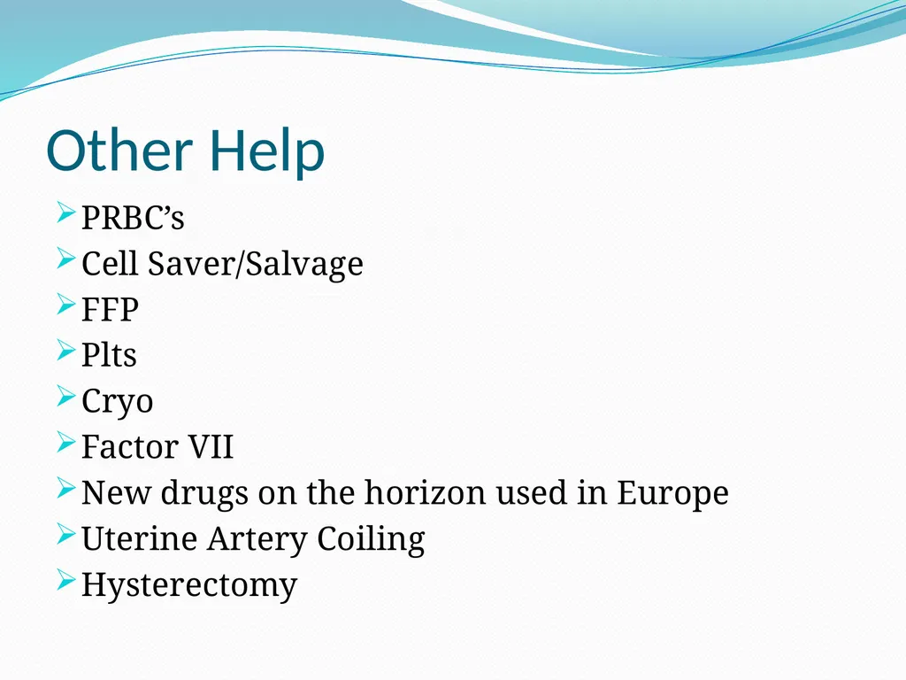An Introduction to Obstetrical Emergencies Charles - slide 42 of 49