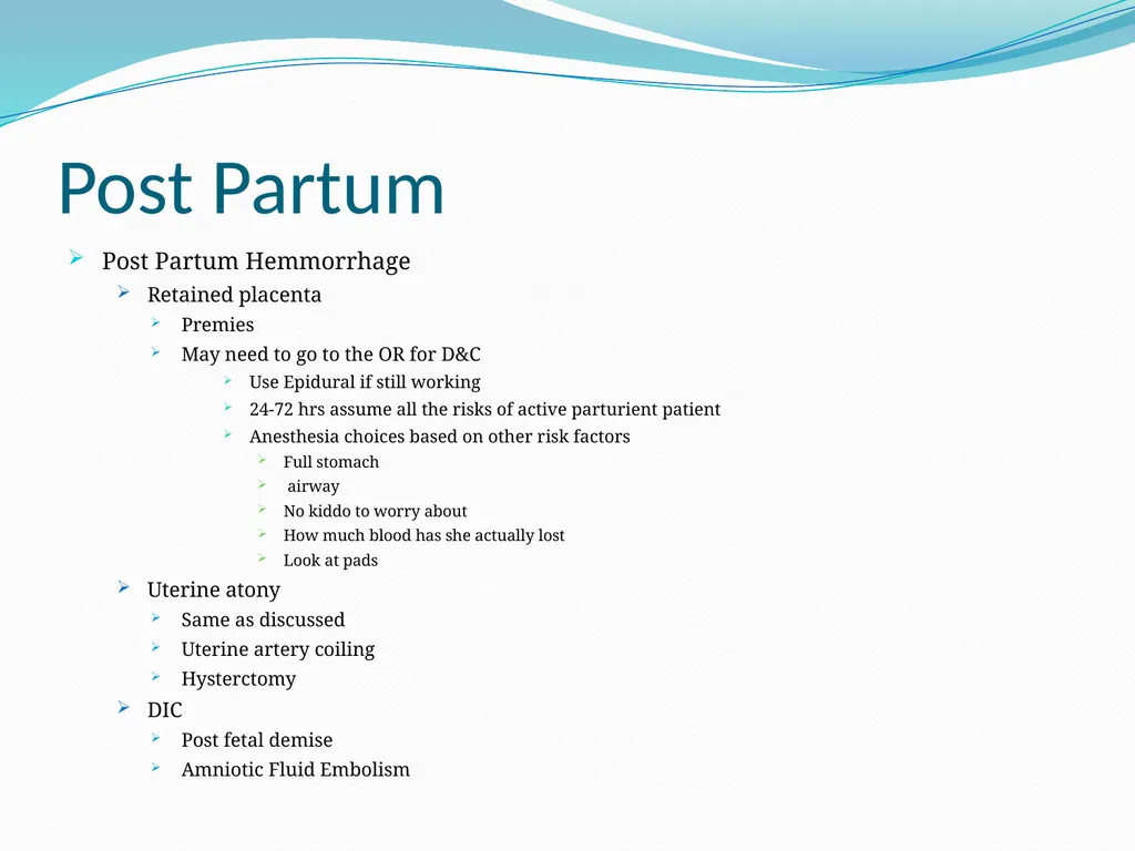 An Introduction to Obstetrical Emergencies Charles - slide 44 of 49