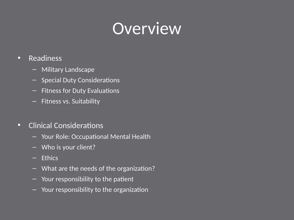 Clinical Considerations and Readiness Disclaimer - slide 3 of 26