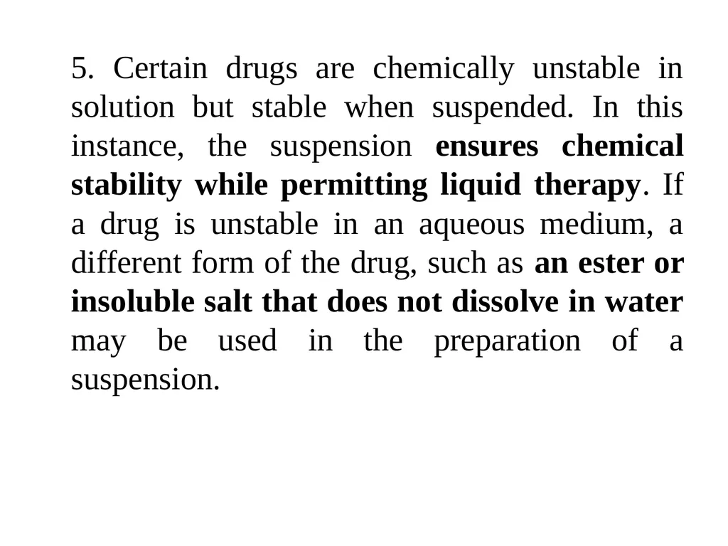 Suspension A pharmaceutical suspension may be - slide 10 of 88