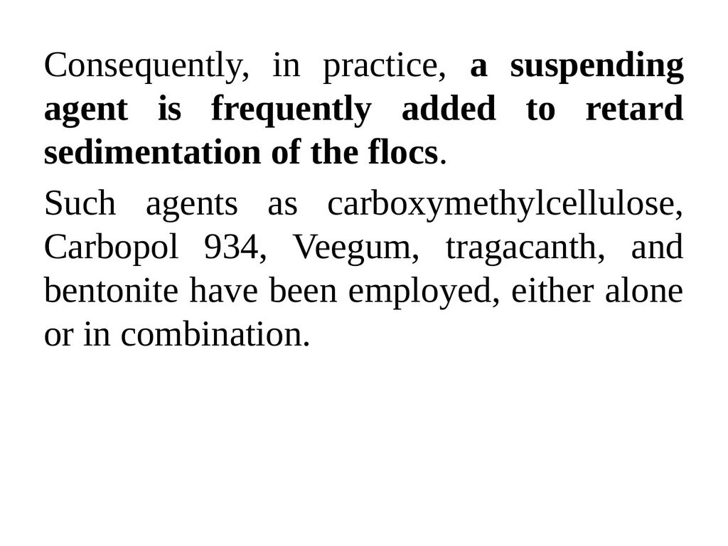 Suspension A pharmaceutical suspension may be - slide 67 of 88
