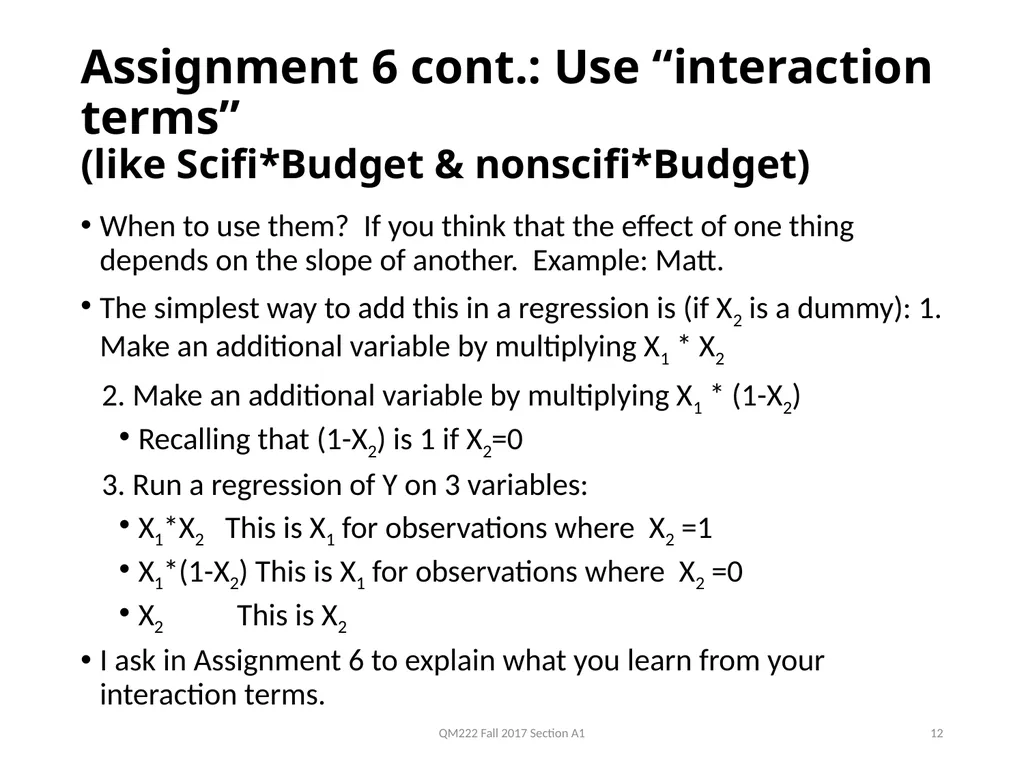 QM222 A1 How to proceed next in your project - slide 12 of 16