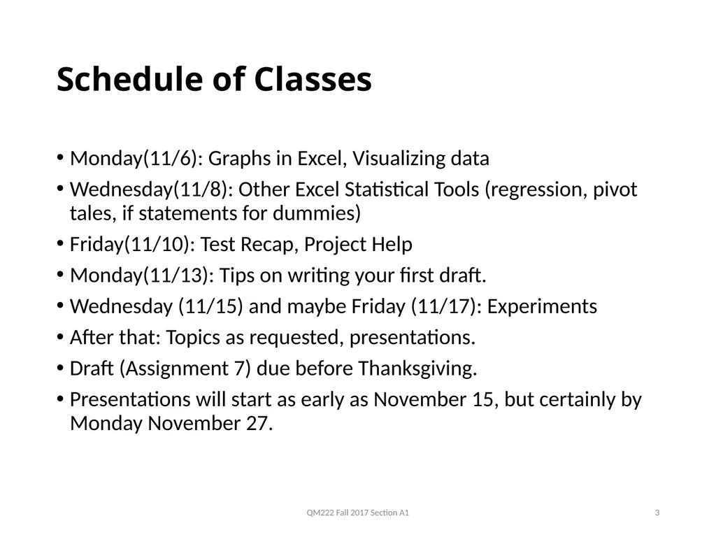 QM222 A1 How to proceed next in your project - slide 3 of 16