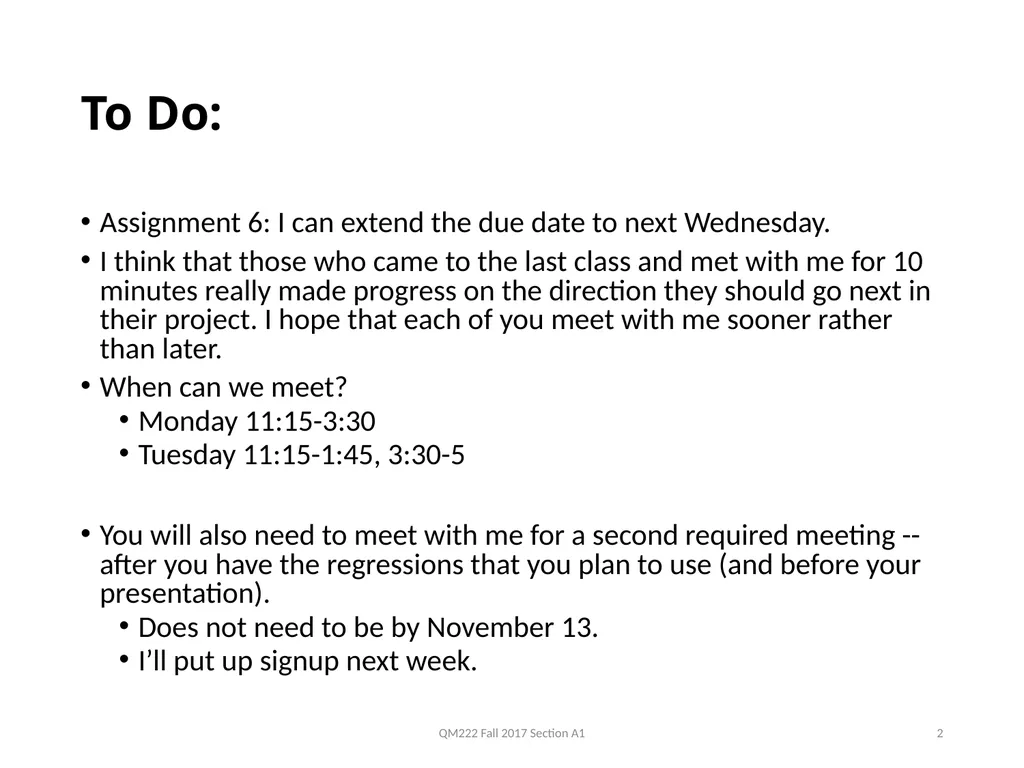 QM222 A1 How to proceed next in your project - slide 2 of 16