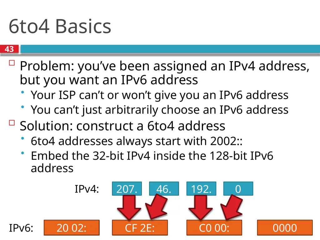 TDTS21: Advanced Networking Lecture 7: IP and - slide 43 of 70