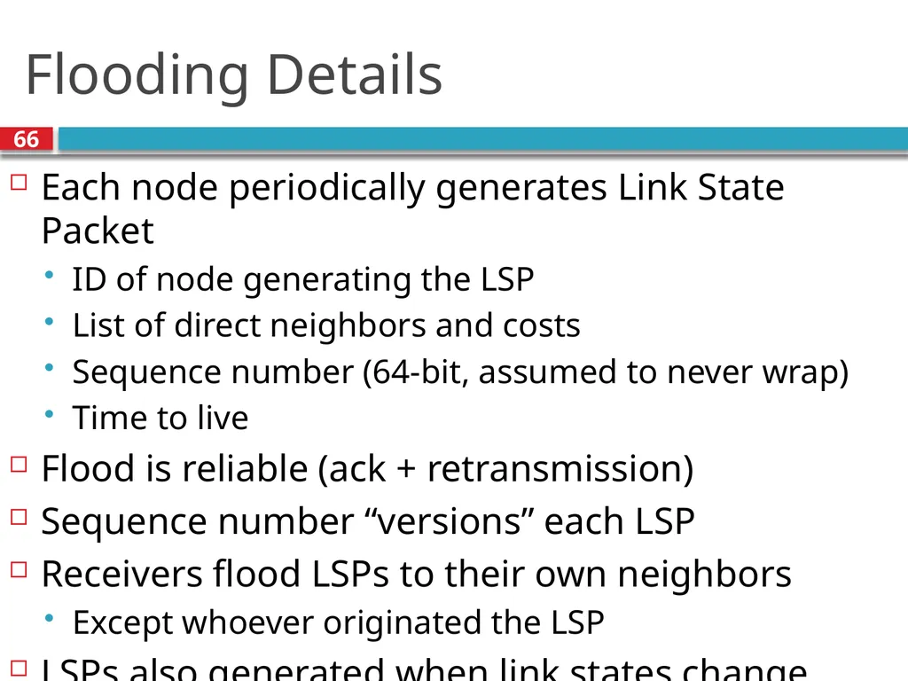 TDTS21: Advanced Networking Lecture 7: IP and - slide 66 of 70