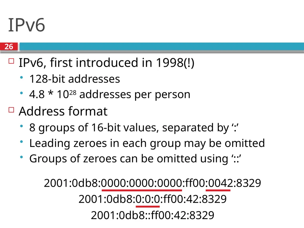 TDTS21: Advanced Networking Lecture 7: IP and - slide 26 of 70