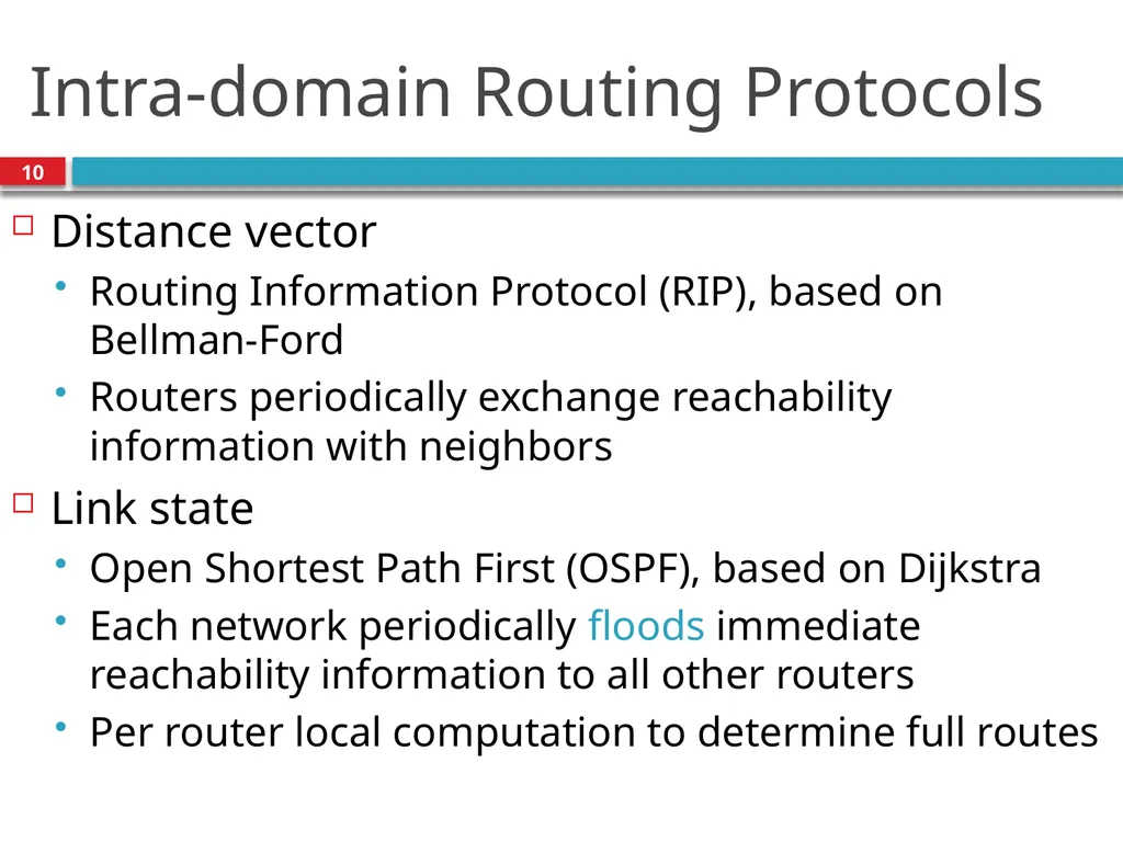 TDTS21: Advanced Networking Lecture 7: IP and - slide 10 of 70