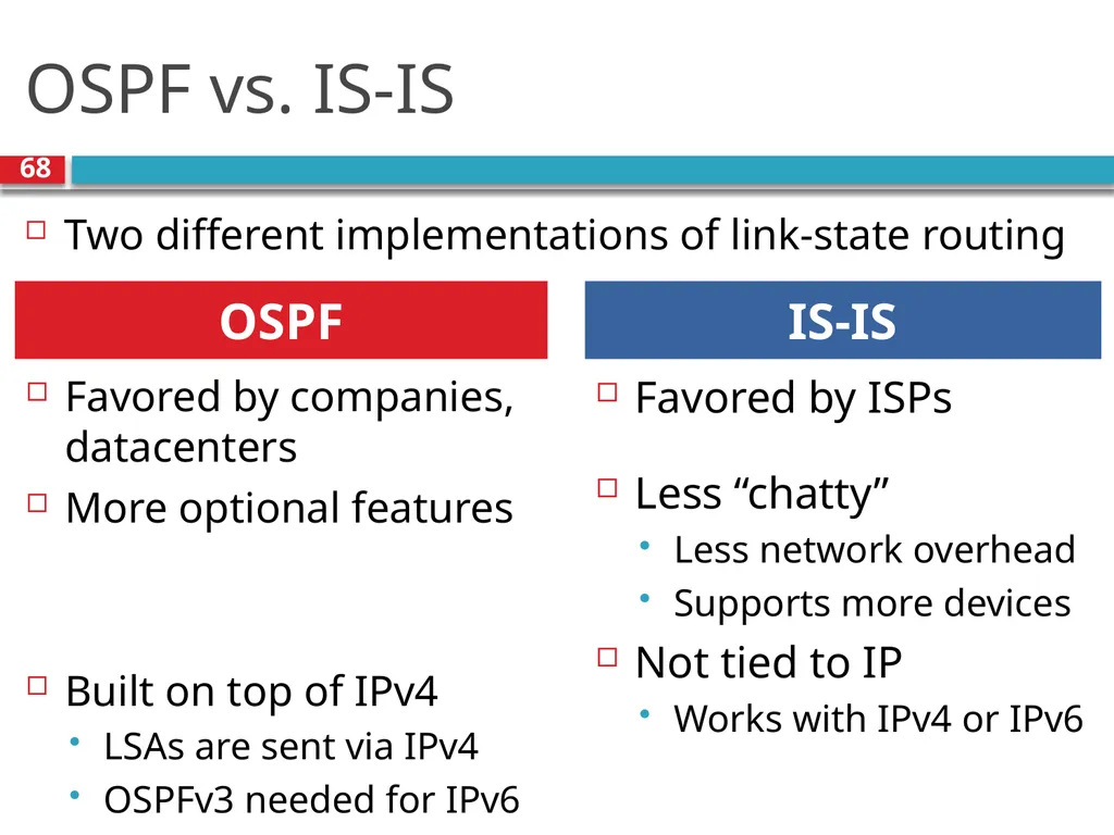 TDTS21: Advanced Networking Lecture 7: IP and - slide 68 of 70
