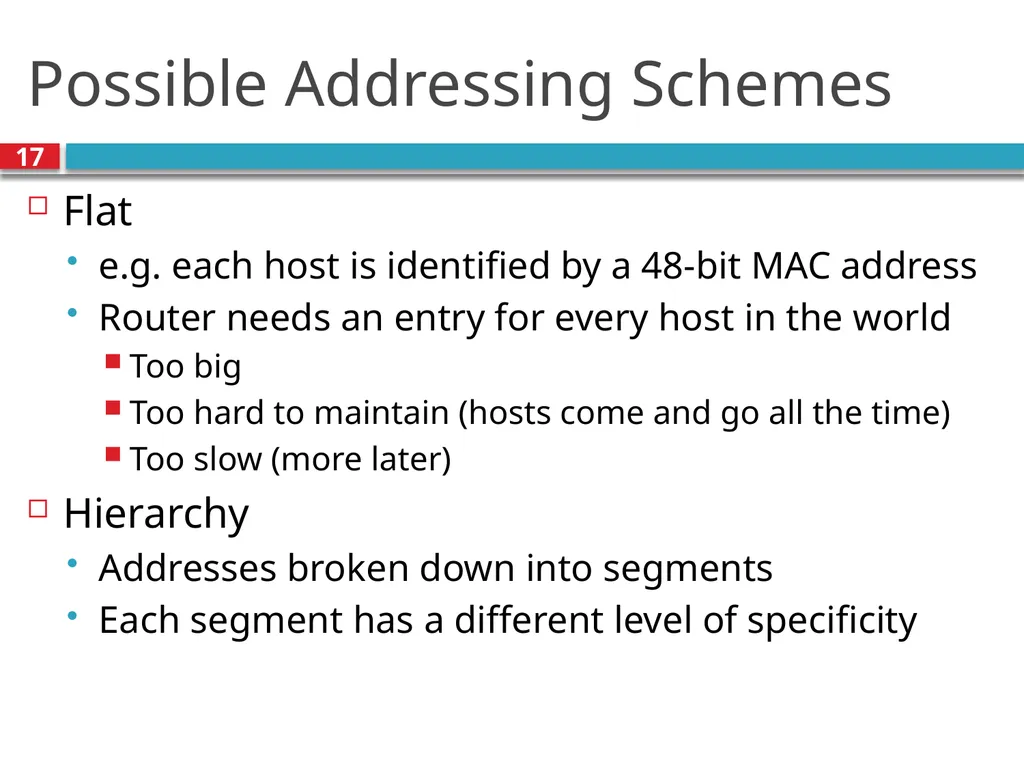 TDTS21: Advanced Networking Lecture 7: IP and - slide 17 of 70