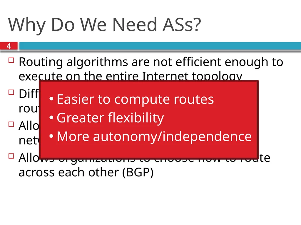 TDTS21: Advanced Networking Lecture 7: IP and - slide 4 of 70