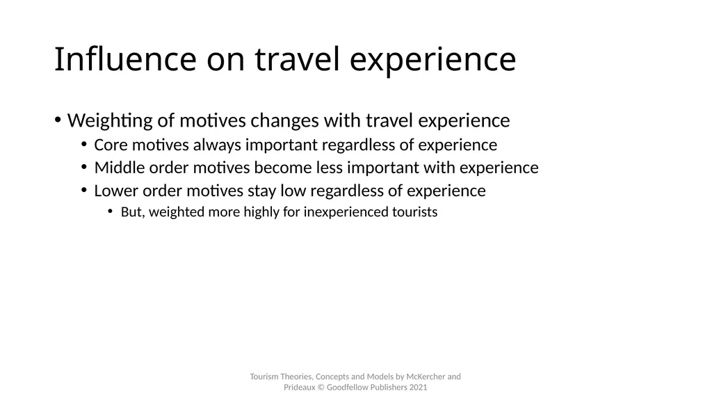Chapter 10: Why Do People Travel? Learning - slide 22 of 22