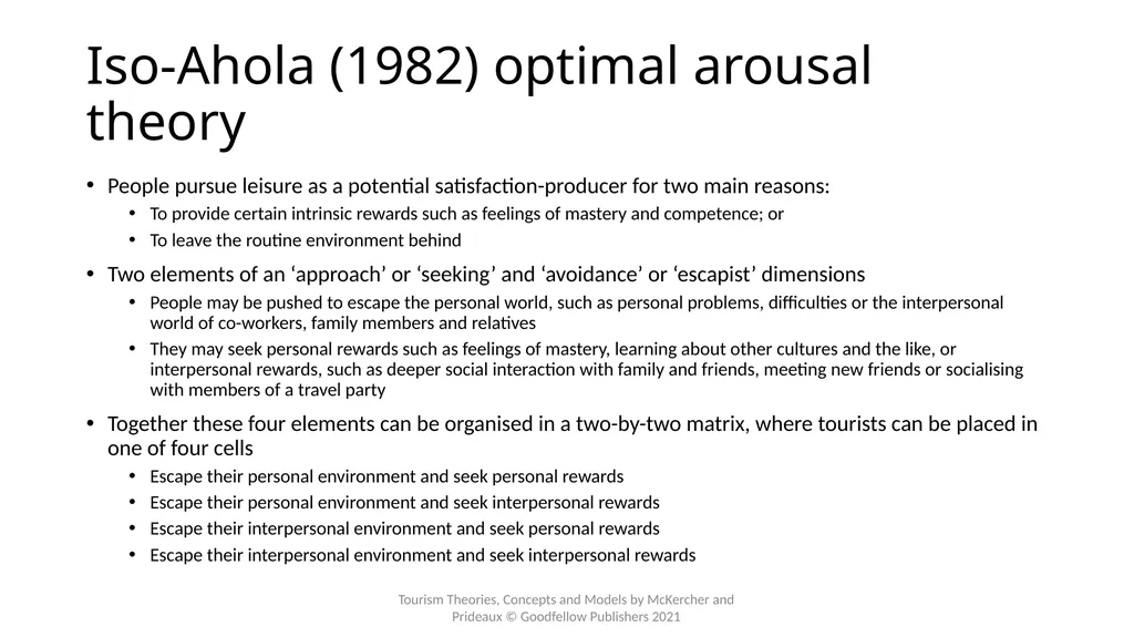 Chapter 10: Why Do People Travel? Learning - slide 14 of 22