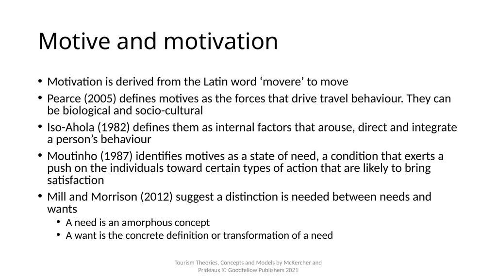 Chapter 10: Why Do People Travel? Learning - slide 6 of 22